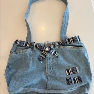 Blue Denim Tote Bag